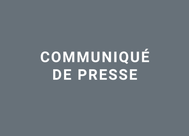 Visuel communiqué de presse