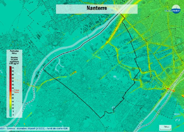 Cartographie de Nanterre