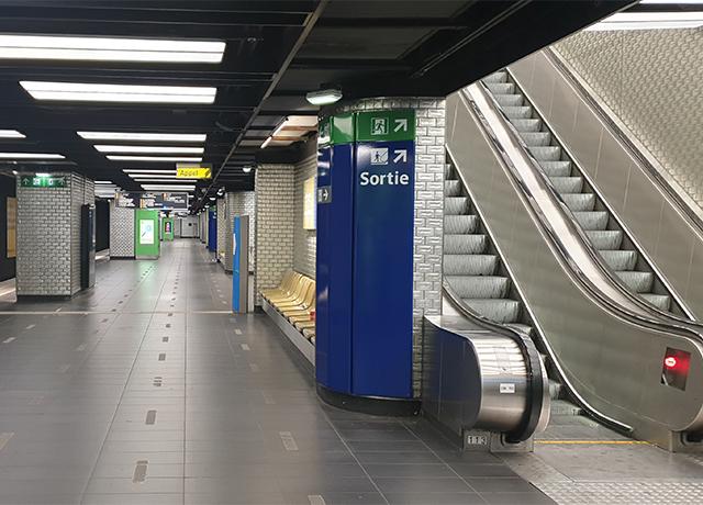 Visuel de la station de RER souterraine Chatelet