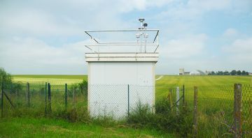 Photo d'une station de mesure d'Airparif